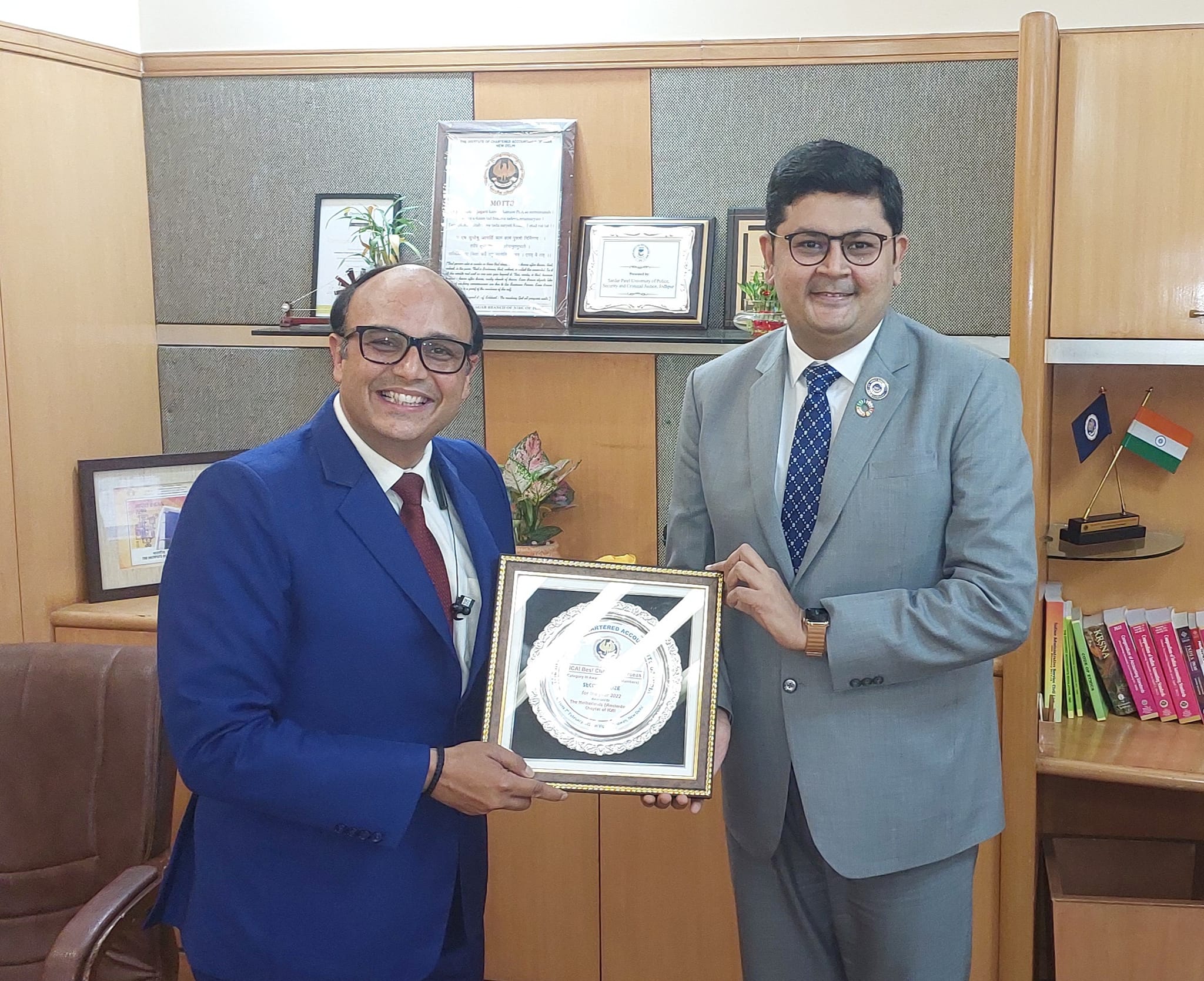 (2023) ICAI Second Best Overseas Chapter Award by The Institute of Chartered Accountants of India